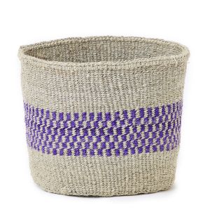 Medium Unique Fine Weave Basket in Natural