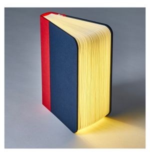 Lampe-livre Lumio Lito rouge & marine