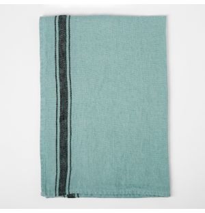 Stripe Linen Tea Towel Mint