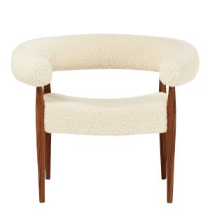 Exclusive Ring Chair Walnut & Crème