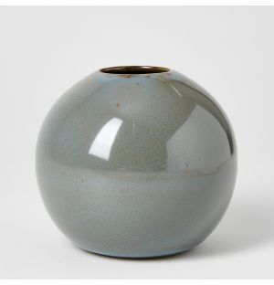 Ball Vase Smoky Blue Medium