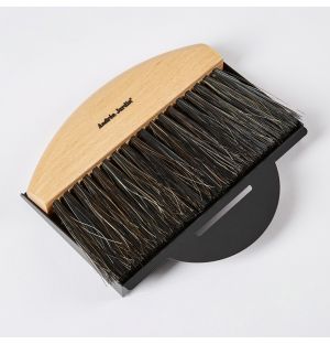 Table Dustpan & Brush Black