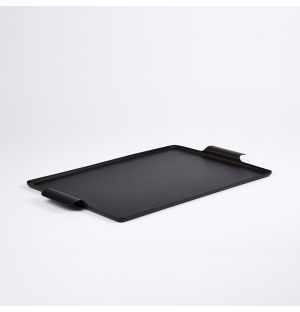 Pressed Handle Tray Brushed Black 37cm x 27.5cm