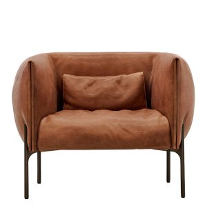 Otto Armchair in Tan Leather