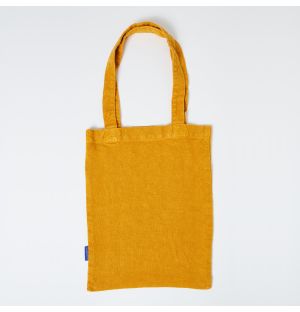 Mini Linen Tote Bag in Mustard