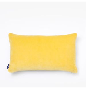 Velvet Cushion Cover in Yellow 30cm x 50cm 