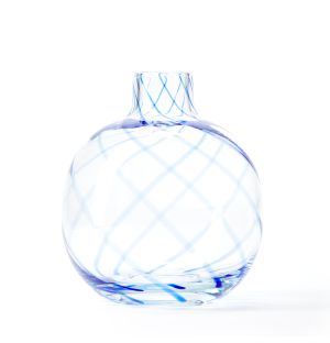 Small Swirl Round Vase in Conran Blue