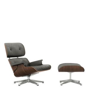 Eames Lounge Chair & Ottoman in Umbra Grey & Walnut