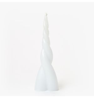 Duplero Entwined Candle in White