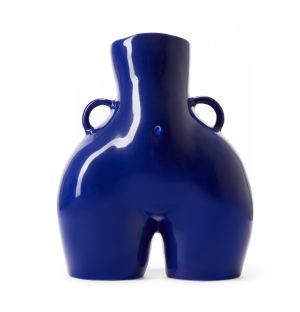 Exclusive Love Handles Vase in Shiny Navy