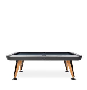 Outdoor Diagonal Pool Table 8ft in Black