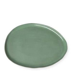 New Nostalgia Oversized Round Serving Platter in Olive