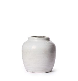 Small Vase in Cream Gloss
