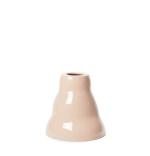 Small Organic Vase in Glossy Blush Pink