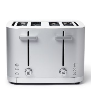 Efinigy Short 4-Slot Toaster in Silver