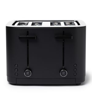 Efinigy Short 4-Slot Toaster in Black