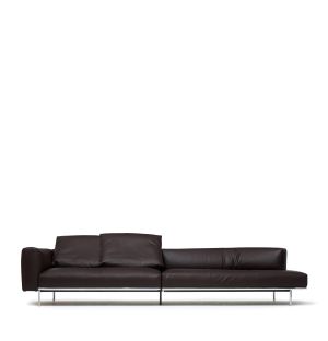 Matic Sofa in Dark Brown Leather 