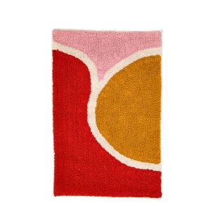 Abstract Shapes Bath Mat in Sunflower