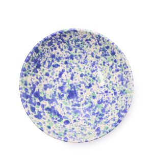Modella Cereal Bowl in Blue & Green Splatter