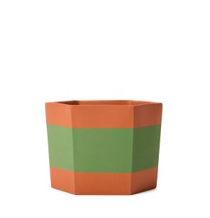 Exclusive Hex Planter in Tendril Green