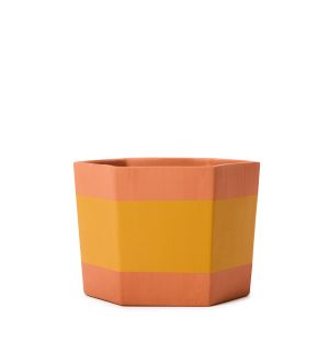 Exclusive Hex Planter in Sunflower Yellow 