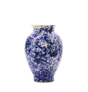 Vase Splatter bleu