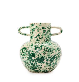 Splatter Vase in Green