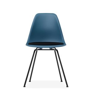 DSX Plastic Side Chair With Seat Upholstery