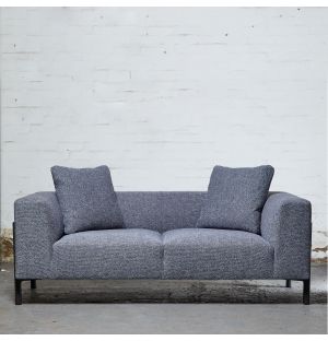 Ex-Display Sloan 2-Seater Sofa in Denim Twisted Yarn Cotton Blend