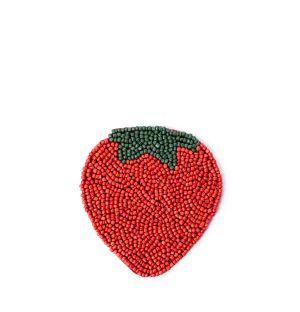Strawberry Beaded Coaster 