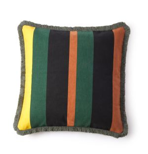 Exclusive Cushion Cover in Brown & Yellow 50cm x 50cm