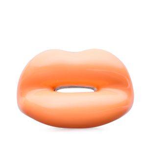 Hotlips Ring in Pastel Orange