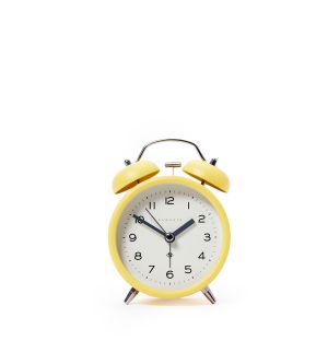 Charlie Bell Bedside Alarm Clock in Yellow