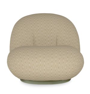 Pacha Outdoor Lounge Chair With Swivel in Beige