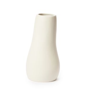 Large Organic Vase in Matt Off White