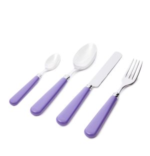 Exclusive Cottage Culture 4-Piece Cutlery Set in Lavender Lustre