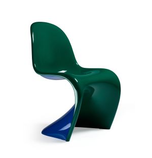 Exclusive Panton Chair Duo in Pine Green & Purplish Blue