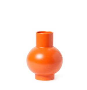 Small Strøm Vase in Vibrant Orange