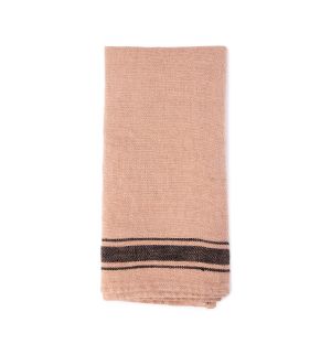 Stripe Linen Tea Towel in Cimarron