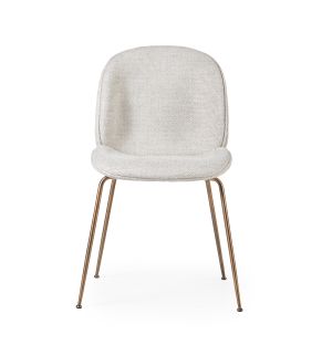 Ex-Display Beetle Dining Chair in Cream & Brass