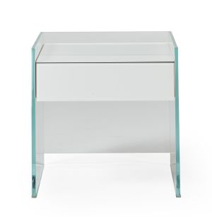 Ex-Display Float Bedside Table in White