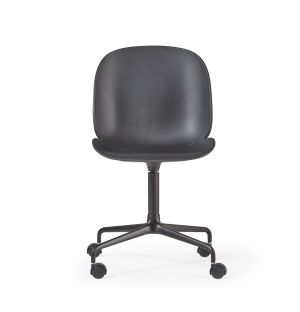 Ex-Display Beetle Meeting Chair in Black & Polished Aluminium
