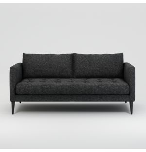 Lennox 2-Seater Sofa in Soot Twisted Yarn