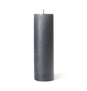Rustic Pillar Candle in Slate