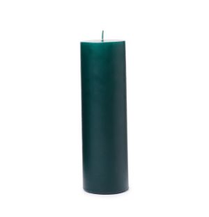 Rustic Pillar Candle in Forest