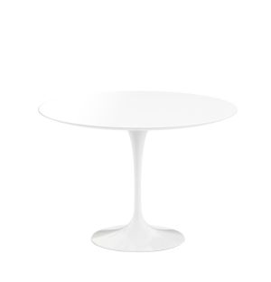 Table d'extérieur Saarinen en résine minérale blanche - 120 cm