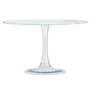 Funghetti Dining Table Opaque Lacquered Glass White 
