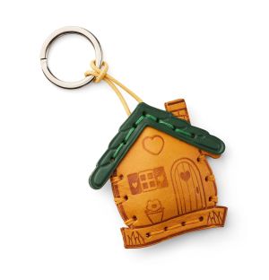 Porte-clés Maison en cuir