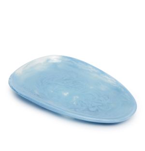 Large Pamana Platter in Blue Gloss