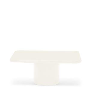 Table basse Mag en céramique blanche